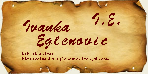 Ivanka Eglenović vizit kartica